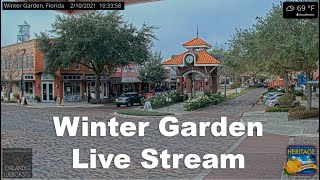 🔴 LIVE Winter Garden Florida Downtown Webcam [upl. by Natek]