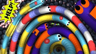 Slitherio  World Biggest Worm Party Ever  Slitherio Epic Moments [upl. by Lawlor]