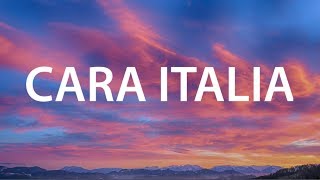 GHALI  CARA ITALIA LYRICS [upl. by Nehtanoj]