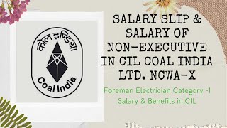 Salary Slip amp Salary for Non Executive in Coal India LtdCIL NCWAX [upl. by Notnroht331]