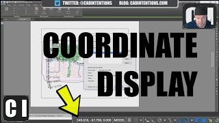 AutoCAD How to Display Coordinates and other Settings [upl. by Kailey]