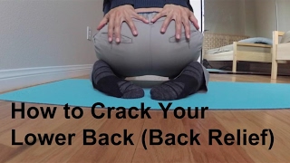 how to crack your lower back EXTREME POP [upl. by Erline532]