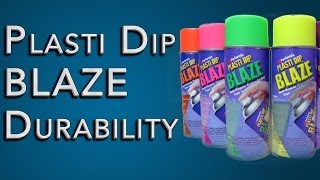 PlastiDip Blaze Durability Test On Metal Plastic and Wood Plasti Dip Review [upl. by Elleron416]