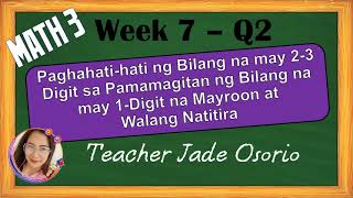 MATH 3 WEEK 7 Q2  divides numbers without or with remainder 23 digit numbers by 12 digit numbers [upl. by Inafit]