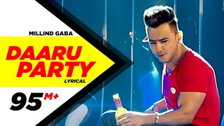 Daaru Party  Lyrical Video   Millind Gaba  Punjabi Lyricai Videos  Speed Records [upl. by Aneeras]