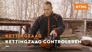 Kettingzaag controleren  STIHL Kettingzagen [upl. by Deron]