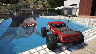 GTA 5 RC BANDITO EATEN BY SHARK [upl. by Aldo624]