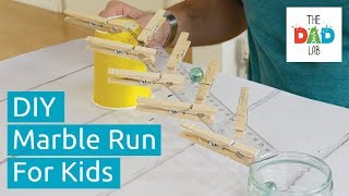 How To Make A Marble Run In 2 Minutes  DIY [upl. by Enyleve427]