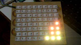 WS2811 Arduino led matrix test [upl. by Sherrill]