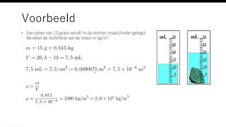 Natuurkunde basis 06 dichtheid [upl. by Zelten]