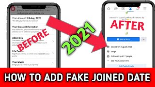 How to add fake joined date on fbHow to change fb joined date BY MISS TRICKER [upl. by Nebeur364]