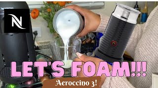 How To Foam Milk With Aeroccino 3 Make Coffee With Foam Tips amp Tricks  Easy Foamed Latte Recipe [upl. by Ferdy]