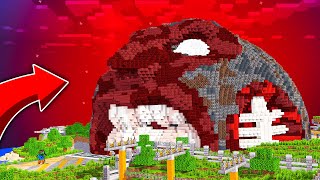 THE SCARY MOON PRÉHISTORIQUE SORT DE SON TROU MINECRAFT  🤯😰 Famille Diabolo [upl. by Eellek]