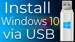 How to Download and Install Windows 10 from USB Flash Drive StepByStep [upl. by Publias]