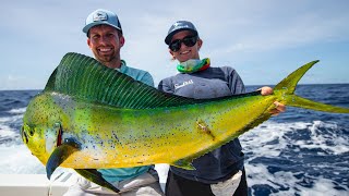 Deep Sea Fishing in Miami Dolphin Wahoo Amberjacks and Tripletail [upl. by Nuahsyd]