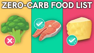 The Ultimate ZeroCarb Food List for Beginners [upl. by Auhoj]