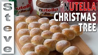 NUTELLA CHRISTMAS TREE BREAD  Tear and Share [upl. by Nekal774]