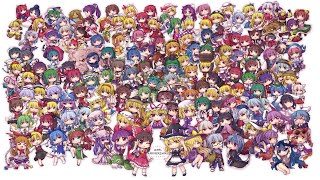 Touhou Project All Characters 2021 Reuploaded [upl. by Ahsinet]