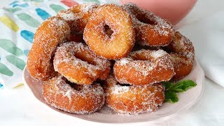 Rosquillas Fritas ⭐️ ¡Muy Esponjosas [upl. by Bellanca814]