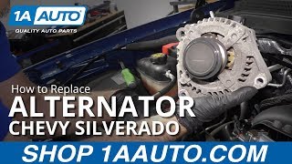 How to Replace Alternator 1419 Chevy Silverado [upl. by Pournaras]