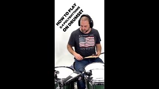 How To Play 54 Polyrhythms On Drumset [upl. by Nodyroc]