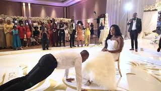 Epic Wedding Garter Removal [upl. by Aamsa]