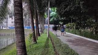 Beautiful Park in DOHS Baridhara Dhaka  Baridhara lake park [upl. by Ahseined]