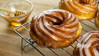 Glazed Honey Crullers Recipe  Soft amp Delectable [upl. by Tollman]