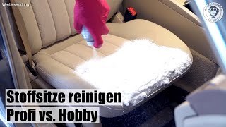 Stoffsitze reinigen I 2 Methoden I Hobby vs Profi I AUTOLACKAFFEN [upl. by Akiemat]