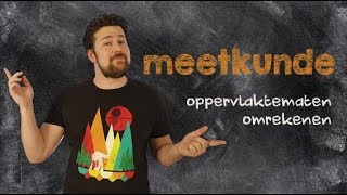 Meetkunde oppervlakte omrekenen [upl. by Lenod]