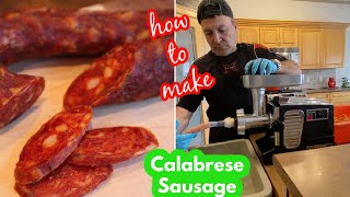 How to make Italian Calabrese Sausage [upl. by Lilahk]