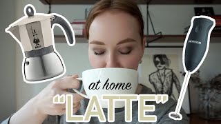 HOW TO MAKE A quotLATTEquot AT HOME moka pot  frother [upl. by Ydneh]