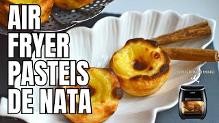 Air Fryer Pastei de Nata Portuguese egg tarts  Quick amp Easy Dessert [upl. by Annauqahs]