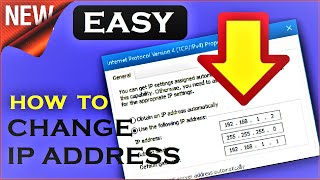 How to Change IP Address on Windows 10 \ 8 \ 7  100 Helpful  Change IP Address Windows 10 Easy [upl. by Llenyr909]