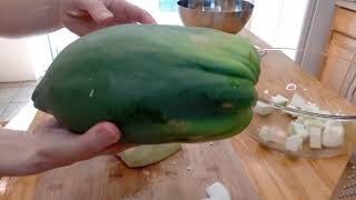 How to Eat and Freeze Green Papayas [upl. by Pris]