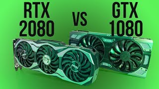 Nvidia RTX 2080 vs GTX 1080  Benchmarks amp Comparisons [upl. by Utas]