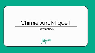 Tutorat chimie analytique II  extraction liquideliquide [upl. by Lein56]