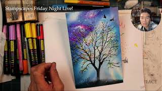 Stampscapes Friday Night Live Tree of Seasons [upl. by Beitch523]