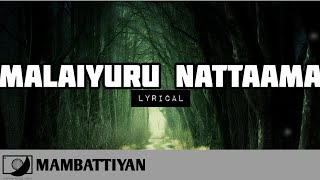 Malaiyuru Nattaama Song Lyrical  Mambattiyan 📀 64T Release [upl. by Ketchum]