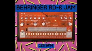 Behringer RD6 Drum Machine 125 BPM House  Techno  Breakbeat Jam  Oldskool Retro 80s sounds [upl. by Olympia747]