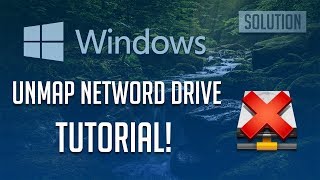 How to Unmap a Network Drive in Windows 1087  Tutorial [upl. by Stralka714]