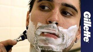 Shaving Tips Shaving in The Shower  Gillette [upl. by Donelle711]