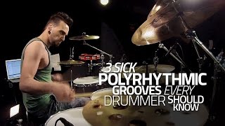 3 Sick Polyrhythmic Grooves Every Drummer Should Know [upl. by Acinorrev]