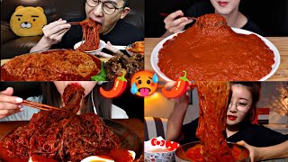 SPICIEST COLD NOODLES VS MUKBANGERS🌶️🔥🥵 [upl. by Eyoj]