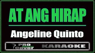 At ang hirap  Angeline Quinto KARAOKE [upl. by Hemingway]