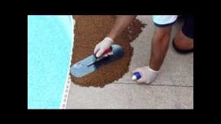 Rubber Pool Deck Surfacing  Do It Yourself [upl. by Anitsirk931]