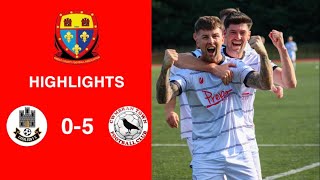 Caerleon 05 Cwmbrân Town  Gwent FA Senior cup  Quarter final highlights [upl. by Drarig]