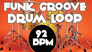 Drum Track  Groove Funk Beat  92 BPM [upl. by Nerret318]