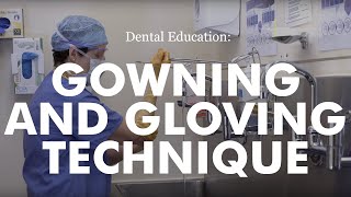 Surgical Scrub Gowning amp Gloving Technique [upl. by Atiuqihs158]