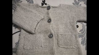 tuto tricot brassière gilet bébé [upl. by Vallonia]